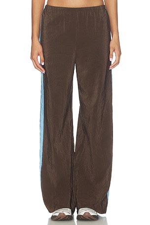 La Ligne Side Stripe Pant in Brown