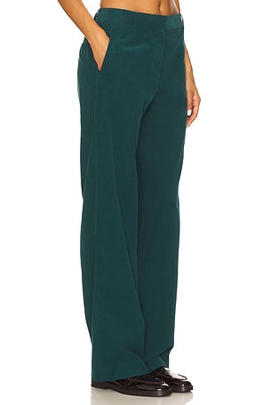 La Ligne Corduroy Pant in Teal. Size 6. Also