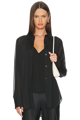 Sheer Button Down Shirt La Ligne