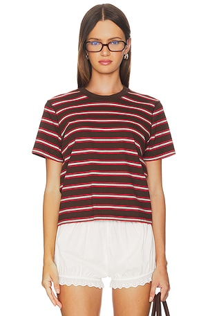 Multi Striped Boyfriend Tee La Ligne