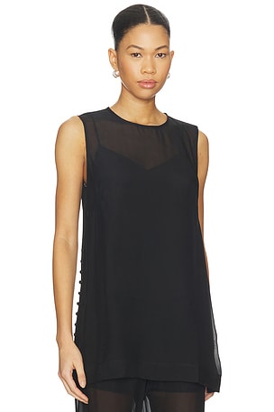 La Ligne Sheer Maxime Top in Black