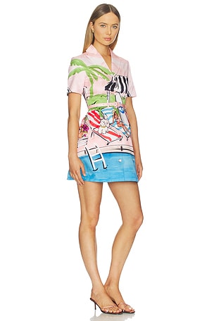 LEO LIN Brigitte Mini Dress in Pink