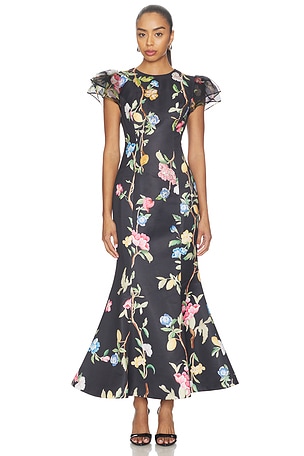 Sofia Embellished Puff Sleeve Maxi Dress LEO LIN