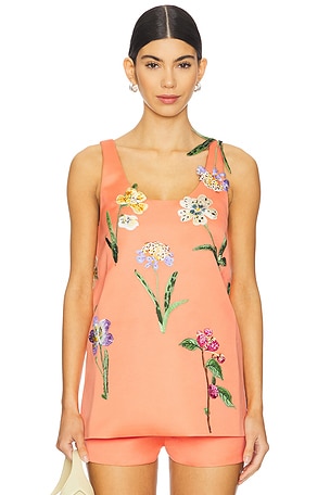 Helaine Embroidered Top in Wild Flower LEO LIN