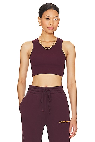 Free People X FP Movement Cropped Run Tank in Lilac Wine
