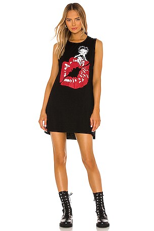 Lauren Moshi Deanna Betty Boop Dress in Black | REVOLVE Lauren Moshi Deanna Betty Boop Dress in Black | REVOLVE