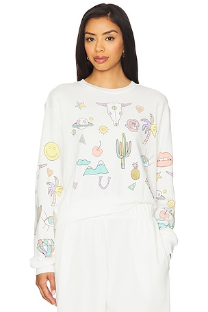 Spalding Dessert Vibes Crop Pullover Lauren Moshi