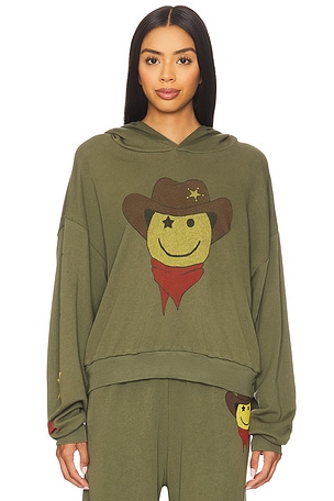 Cowboy Happyface Pullover Hoodie Lauren Moshi