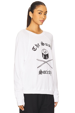 Lauren Moshi Sushi Society Pullover in White. Size XS. Also