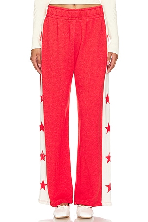 Lauren Moshi Tawny Track Pant in Red