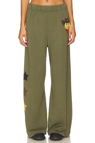 Cowboy Happyface Wide Leg Pant Lauren Moshi