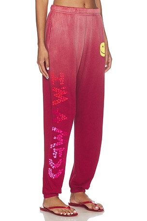 Lauren Moshi PANTALON SWEAT CHANTRIA en Rouge