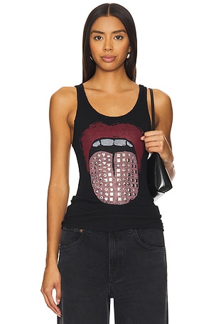 Esmeralda Basic Vintage Stud Tongue Tank Lauren Moshi