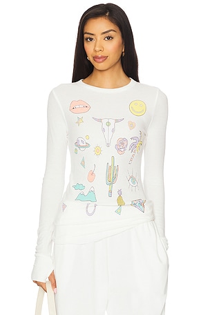 Mckinley Dessert Vibes Fitted Thermal Top Lauren Moshi