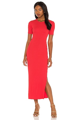 LNA X REVOLVE Nara Cut Out Rib Dress in Red | REVOLVE LNA X REVOLVE Nara Cut Out Rib Dress in Red | REVOLVE