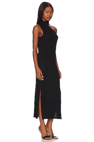 LNA Orla Midi Dress in Black