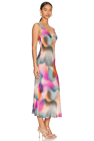 LNA V Slip Dress in Purple