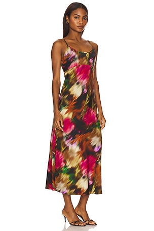 LNA Josie Slip Dress in Pink,Cognac