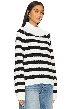 LNA Oscar Stripe Sweater in Black,White