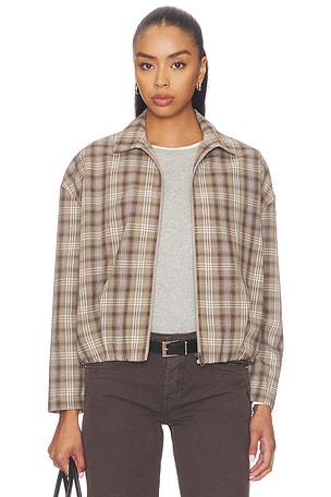 Vivienne Plaid Zip Up Jacket LNA