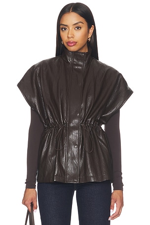Fairfax Short Sleeve Leather Jacket LNA