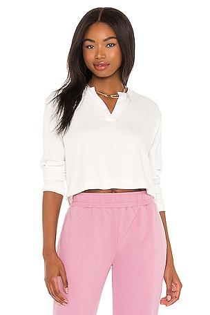 Hila Cropped Henley LNA