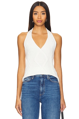 H Hollis Cable Knit Halter Top LNA