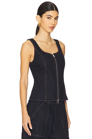 LNA Gili Zip Tank in Blue