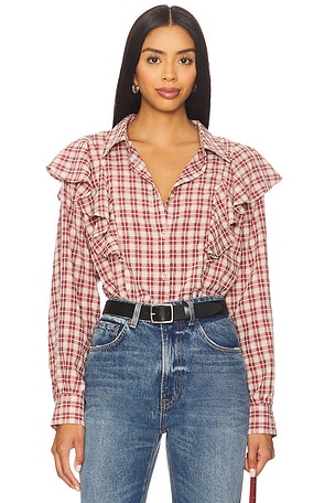Dru Ruffle Front Blouse LNA