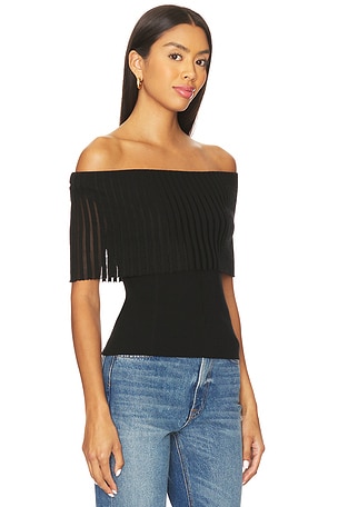 LNA Maeve Fold Over Top in Black. Size XS. Also