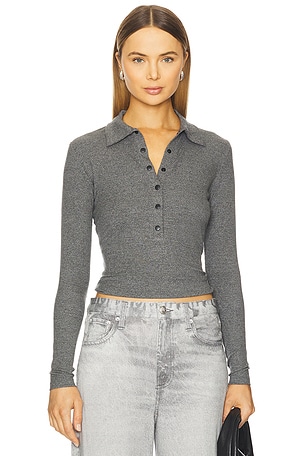 Kylee Snap Long Sleeve Top LNA