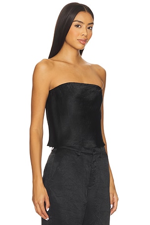 LNA Roxy Shine Tube Top in Black. Size S. Also