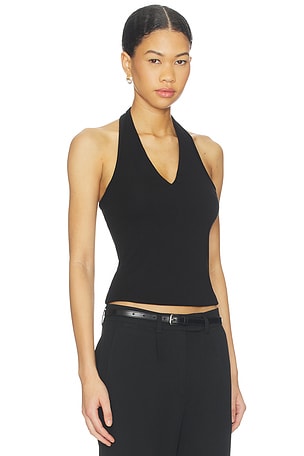LNA Tide Halter Top in Black