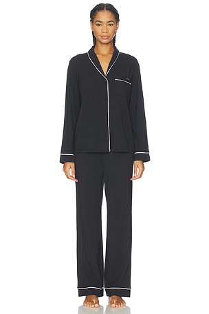Slumberknit Shawl Collar Button Down Pant Set LUNYA