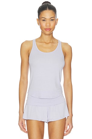 Soft Modal Rib Curved Hem Tank Top LUNYA
