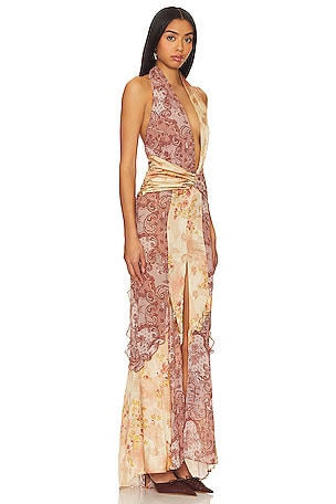 LOBA Aurora Maxi Dress in Mauve