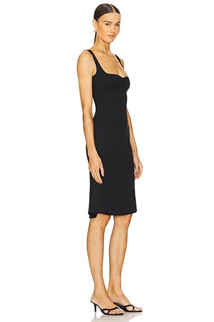 LOBA Laura Midi Dress in Black