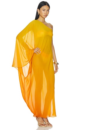 LOBA Agata Ombre Maxi Dress in Orange