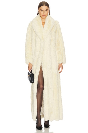 Luciana Faux Fur Maxi Coat LOBA