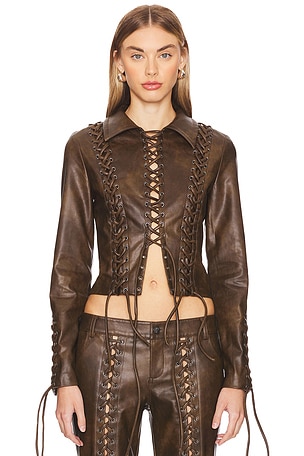 Amantilla Faux Leather JacketLOBA$270NEW