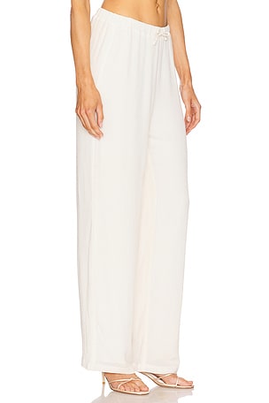 LOBA Greta Drawstring Pants in Ivory. Size XXS. Also