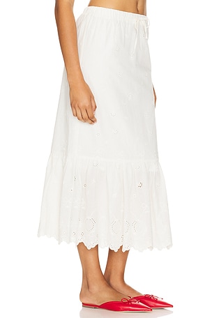 LOBA Sagres Maxi Skirt in White
