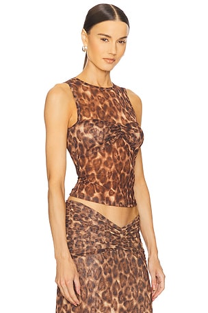 LOBA Macarena Top in Tan