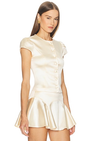 LOBA Ella Satin Top in Pink. Size XL. Also