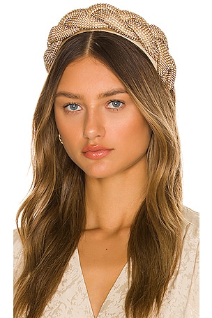 Loeffler Randall Bijou Oversized Braided Headband in  display picture 1