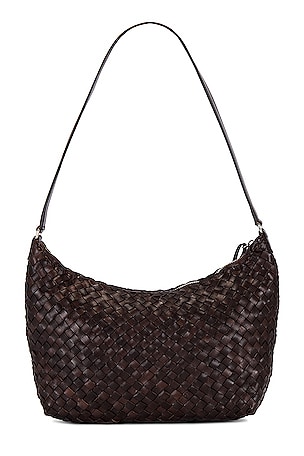 Loeffler Randall Etta Woven Hobo Bag in Chocolate