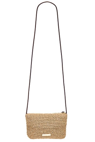 Loeffler Randall Yasmine Flat Clutch in Brown