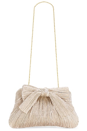 Rayne Pleated Bow Clutch Loeffler Randall