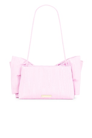 Loeffler Randall Valerie Bow Clutch in Pink