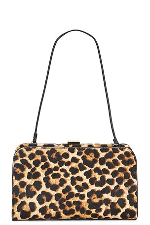 Brushed Leopard Hair Calf Clutch Loeffler Randall
